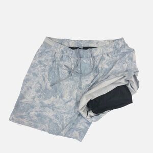 Lululemon Large Surge Short Liner 6" SubCelsius Dawn Blue Chambray Men’s XL